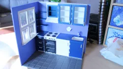 FDM 3D Printed Room Kitchen 1:12