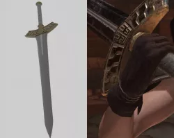 FF7 CRISIS CORE REUNION - Zack Fair's 2nd Class Sword