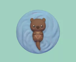 Floating Otter
