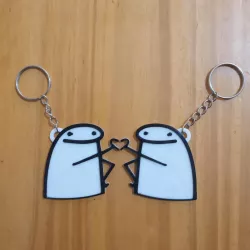 Flork meme keychain