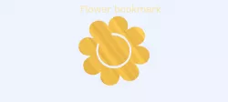 Flower bookmark