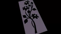 Flower stencil flowers