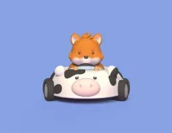Fox Cow Car
