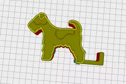 fox terrier cell phone holder