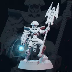 FREE PATREON SAMPLE: Necroyd Tomb Lord – Leader with blast staff and wristmounted crossbow