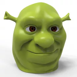 FREE  Shrek Pen Holder STL OBJ