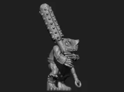Frog grung barbarian warrior