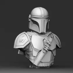 Galaxy Bounty Hunter Bust