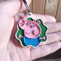George peppa pig key ring