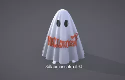 Ghost Halloween candle holder