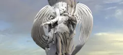 Goddess Statue with Face Sculpture