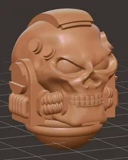 Grimdark Skull helm