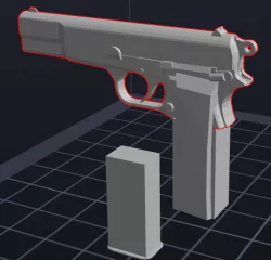 Gun With working magazine