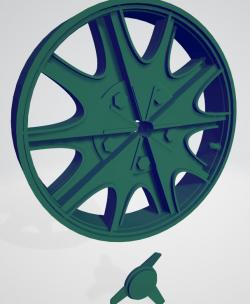 Replacement wheels for Burago 1:24 models by dantech, Download free STL  model