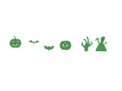 Halloween decoration - flat plates