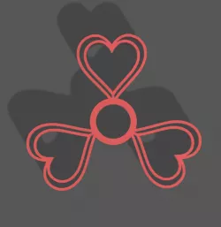 Heart Fidget Spinner