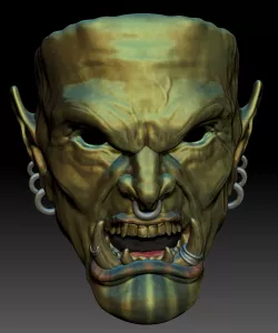 Hell Scream Ogre Mask Full