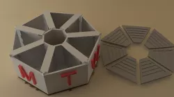 Heptagonal pill box
