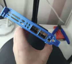 HP Qlogic NC523 Back PCI Bracket/plate