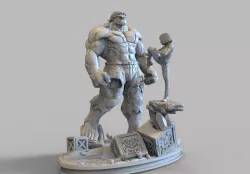 HULK VS ALITA BATTLE ANGEL STL