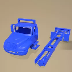INTERNATIONAL DURASTAR 2002 CABIN TRUCK PRINTABLE FULL BODY