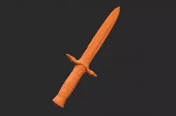 Iron Dagger Skyrim Life Size Prop STL