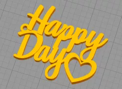 keychain happy day - keychain happy day