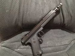 KJW Mk1 Ruger With alot of Rail, Glock looks - Airsoft