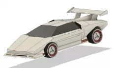 Lamborghini Countach for Race in Progress