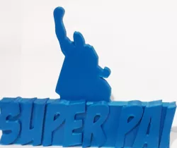 Letreiro de mesa Super Pai