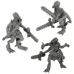 Lizard people warriors including 4 armed lizard warrior