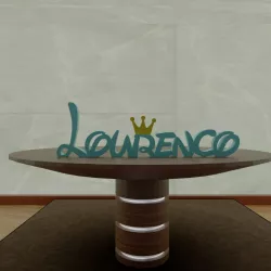 Lourenço name with crown