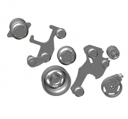 LS LSx Tru Track Billet engine belt system with brackets pulleys