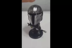 MANDALORIAN BESKAR BUBBLE HEAD BOBBLE HEAD STARWARS DISNEY 3D PRINT