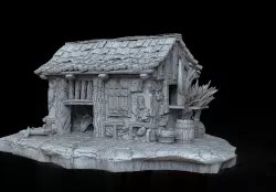 MEDIEVAL HOUSE 4 STL