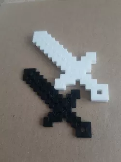 Minecraft sword keychain
