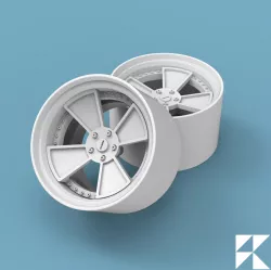 Modern wheels - Rad48 style - wheel set for model cars and diecast