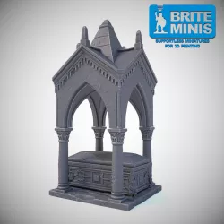 Modular tomb - Supportless and Easy to print for FDM & resin