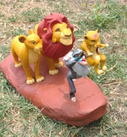 Mufasa, Nala, and Simba
