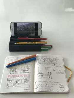 Multifunctional Drawing Box / Case (Phone Holder)