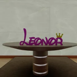 Name Leonor with Crown