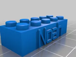 Noah Lego Block Necklace/Keychain
