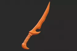 Orcish Dagger Skyrim Life Size Prop STL
