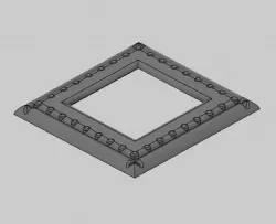 Ornate 5" Square Frame