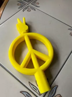 Peace Sign Kegerator Tap Handle