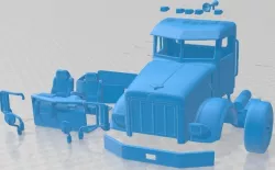 Peterbilt 357 2006 Printable Cabin Truck V2.0