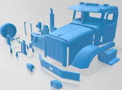 Peterbilt 357 2006 Printable Cabin Truck