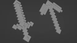 pickaxe is a Minecraft sword