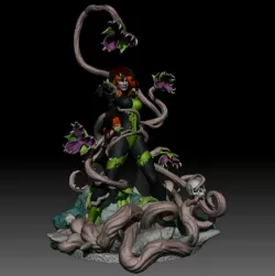 Poison Ivy from Batman Uma Thurman DC Comics STL 3D print model