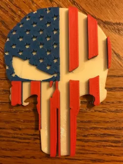 Punisher 3 Layer Plaque